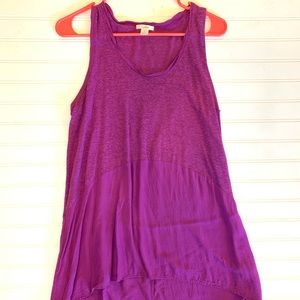 Caslon purple tank